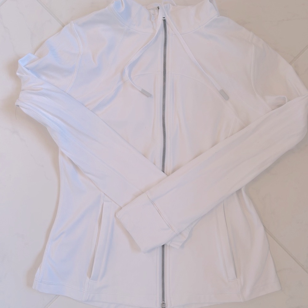 Lululemon Define Hooded Jacket Luon - White Size 10